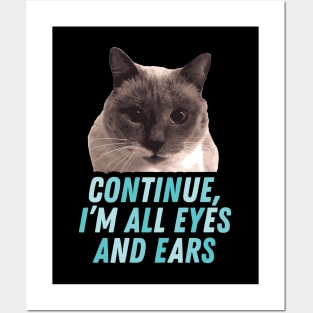 Interrogation cat Posters and Art